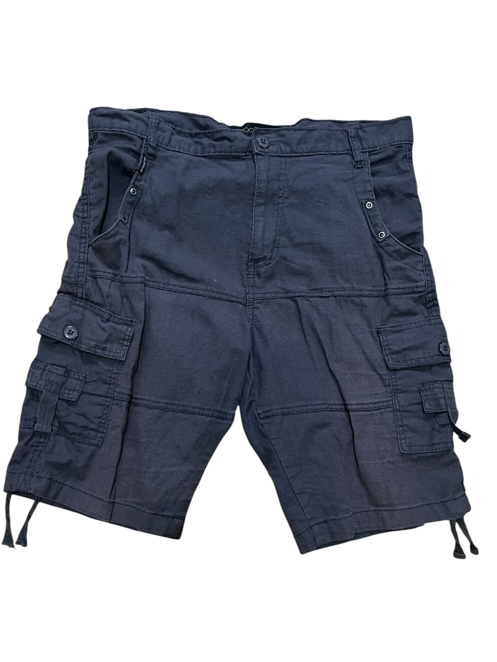 Rocawear Dark Grey/brown Cargo Shorts with Hem Ties size 40